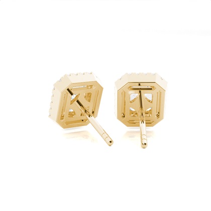 Lünetteeinstellung Diamant-Ohrstecker