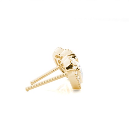 Lünetteeinstellung Diamant-Ohrstecker