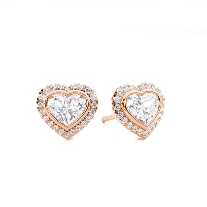 Heart Diamond Earrings