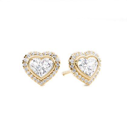 Yellow Gold Diamond Earrings