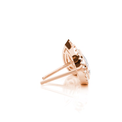 Pear Moissanite Diamond Earrings Diamond