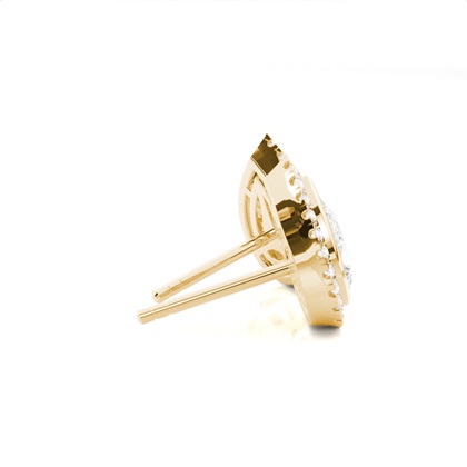 Lünetteeinstellung Diamant-Ohrstecker