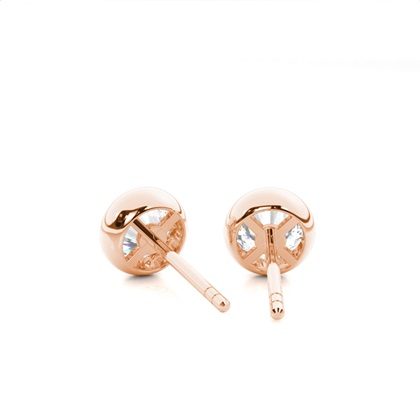Rose Gold Diamond Earrings