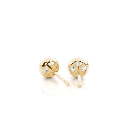 Yellow Gold Diamond Earrings
