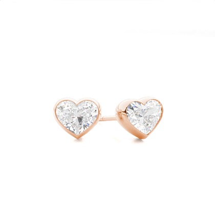 Heart Diamond Earrings