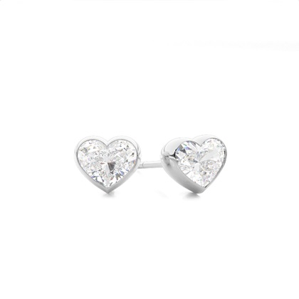 Heart Diamond Earrings