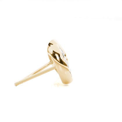 Lünetteeinstellung Diamant-Ohrstecker