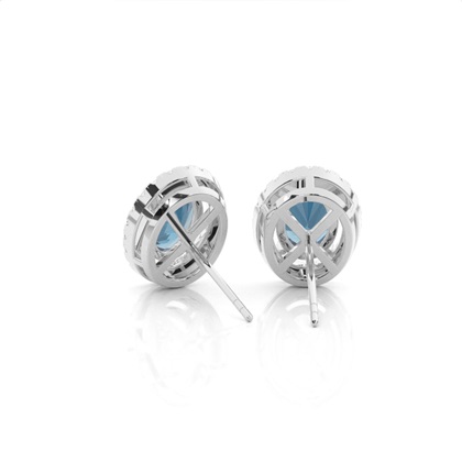 Oval Cut Diamond Earrings 
