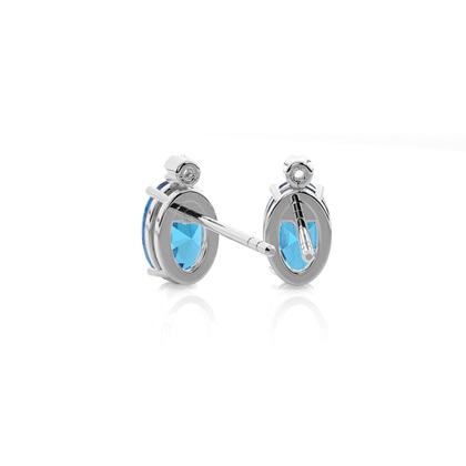 Oval Cut Diamond Earrings 