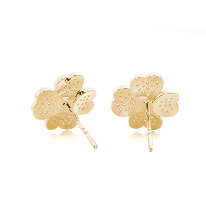 Yellow Gold Diamond Earrings