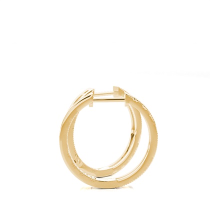 Runde Diamant-Creolen in Pre-Pave-Fassung