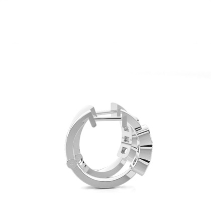 Diamant-Creolen in Zargenfassung