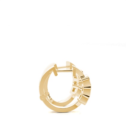 Diamant-Creolen in Zargenfassung