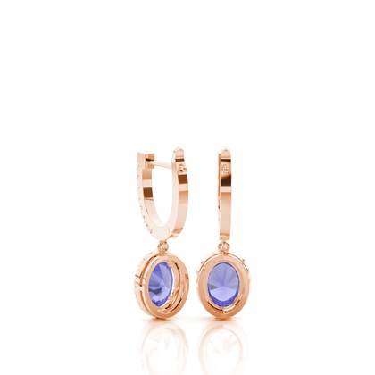 Krappenfassung Tansanit Creolen