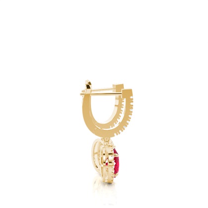 Rubin Creolen in Krappenfassung