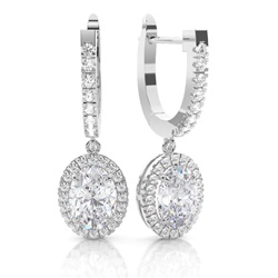 Moissanite Oorringen