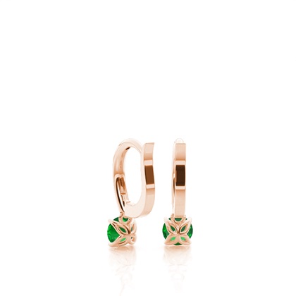 Rotgold Ohrringe Mit Diamanten