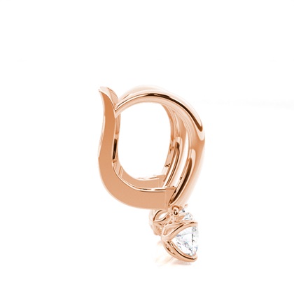 Rotgold Creolen Ohrringe