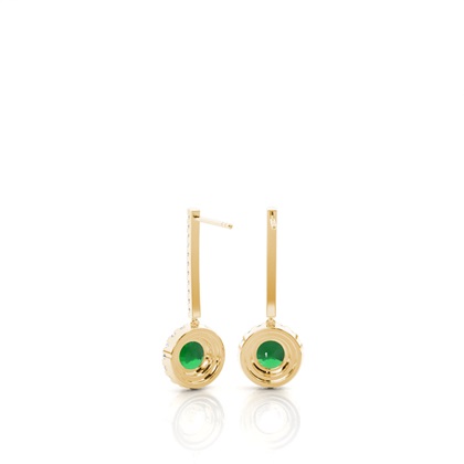Yellow Gold Diamond Earrings