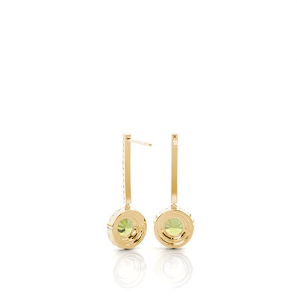 Yellow Gold Diamond Earrings