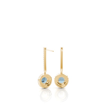 Yellow Gold Diamond Earrings