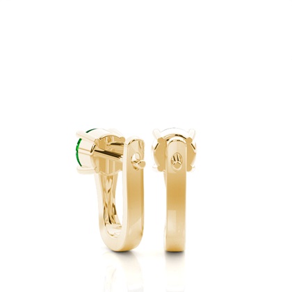 Yellow Gold Diamond Earrings