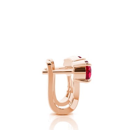 Rubin Creolen in Krappenfassung