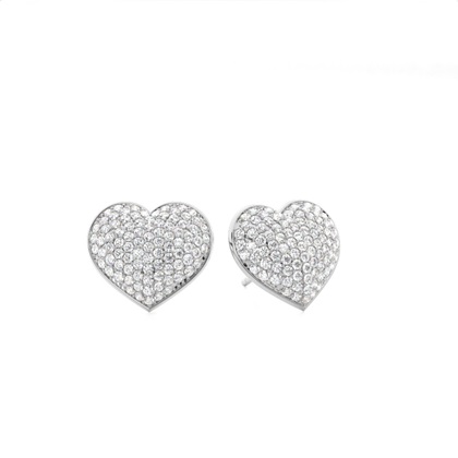 Pave Setting Diamond Cluster Stud Earrings