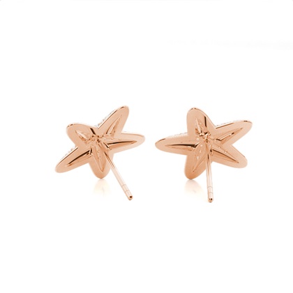 
Pave Setting Diamond Cluster Stud Øredobber