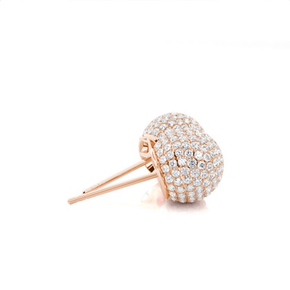 Diamant-Cluster-Ohrstecker In Pavé-Fassung