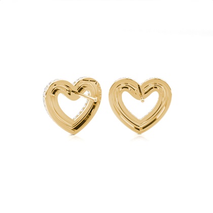 Aretes De Racimo De Diamantes Con Engaste De Pavé