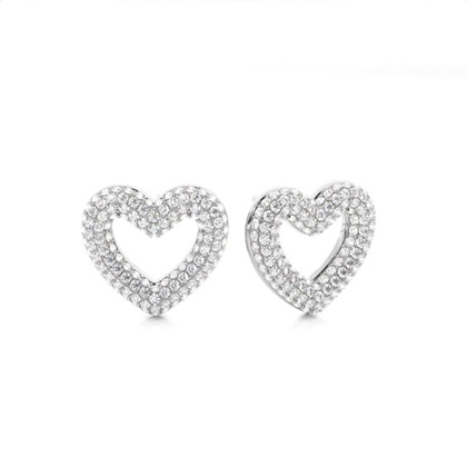 Pave Setting Diamond Cluster Stud Earrings