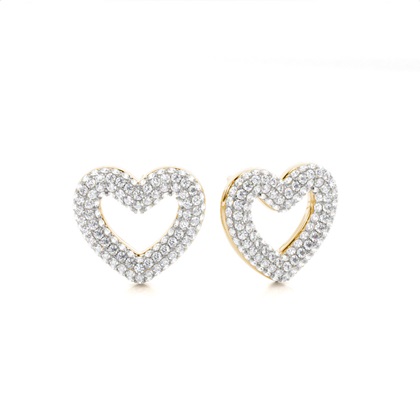 Pave Setting Diamond Cluster Stud Earrings
