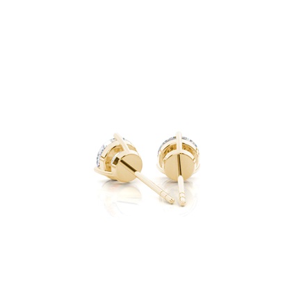 Yellow Gold Diamond Earrings