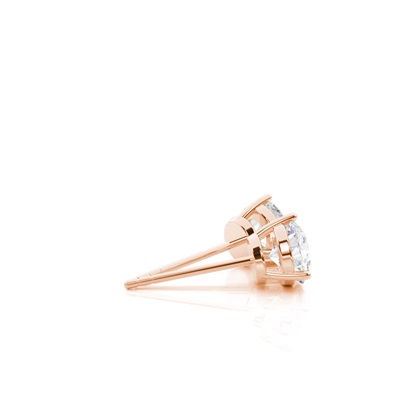 Rose Gold Stud Diamond Earrings