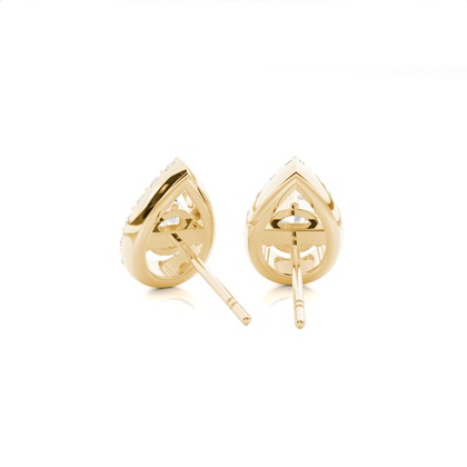 Yellow Gold Diamond Earrings