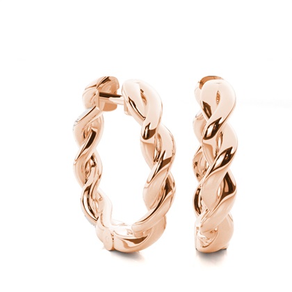 Rotgold Diamant Ohrringe