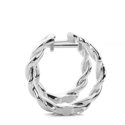 Mikrokolben Diamant Hoop Ohrringe