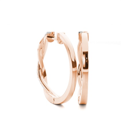Rotgold Diamant Ohrringe