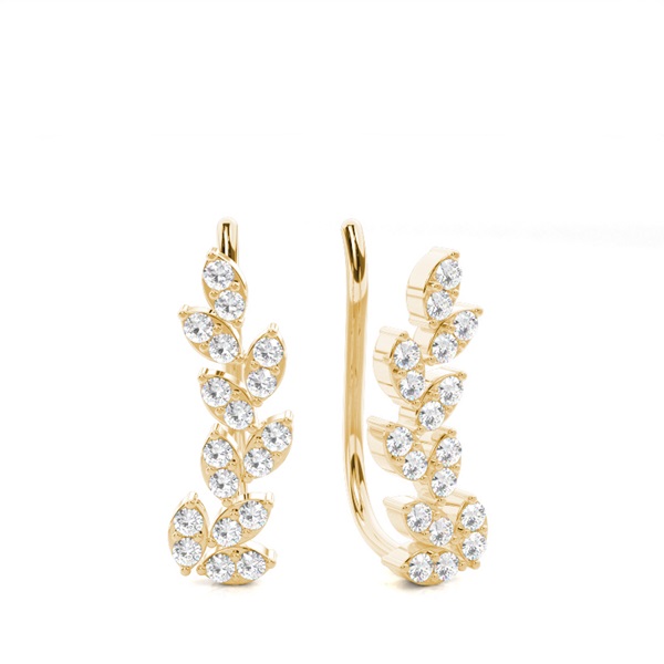 Prong Set Diamond Ear Climbers