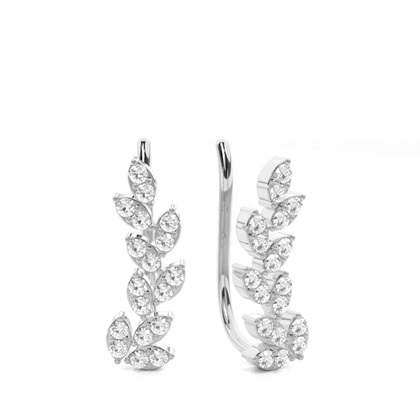 Prong Set Diamond Ear Climbers