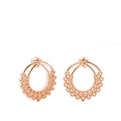 Zinken -Diamant -Ohrjacken Set Set