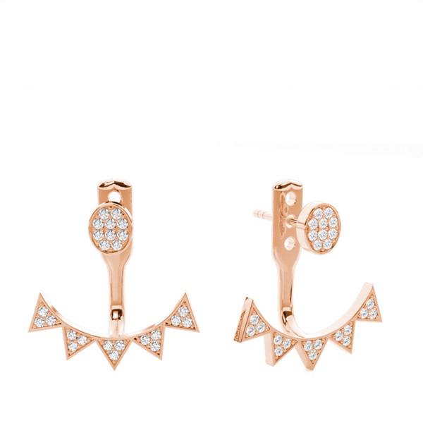 Pave Set Diamond Ear Jackets