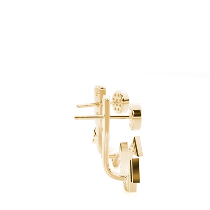 Pave Set Diamond Ohrjacken