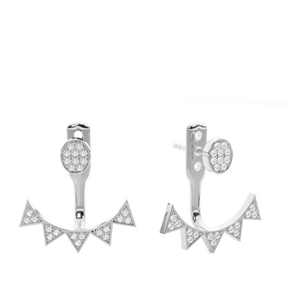 Pave Set Diamond Ear Jackets