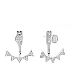 Pave Set Diamond Ear Jackets