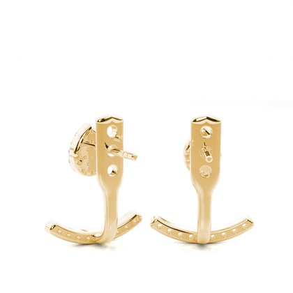 Yellow Gold Diamond Earrings