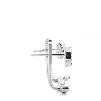 Zinken -Diamant -Ohrjacken Set Set