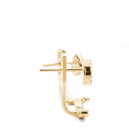 Zinken -Diamant -Ohrjacken Set Set