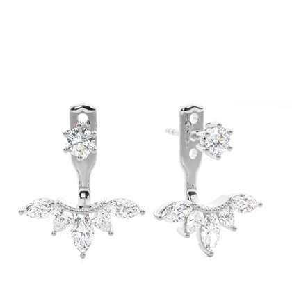 Prong Set Diamond Ear Jackets